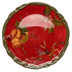 Tracy Porter Octavia Hill Collection Dinner Plate Hand-Painted Floral